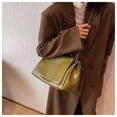 thumbnail image 5 of Women's Retro Chain Shoulder Bag Work Commute - Large Tote for Fall Winter, 5 of 9