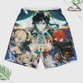 thumbnail image 3 of Genshin Impact Mens Swim Trunks with Compression Liner Board Shorts Quick Dry Swim Shorts Bathing Suits S, 3 of 8
