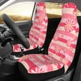 thumbnail image 3 of Floral Bloom Snow Stripes Car Front Seat Covers Protectors , Red Automotive Seat Covers for Cars Trucks Suv, 3 of 8