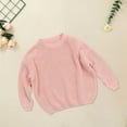thumbnail image 2 of NOKIO Children'S Winter Knit Pullover Children'S Festive Santa Pullover Kids Winter Flower Print Sweater Baby Girl Solid Knit Sweater Boy Cotton Long Sleeve Pullover Top Fall Winter Clothes, 2 of 4