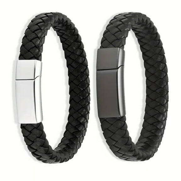 Yammee 2Pcs Braided Urn Bracelet Human Pet Ashes Memorial Wristband Cremation Bracelet