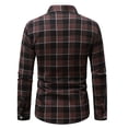 thumbnail image 4 of Miqool Flannel Plaid Shirt for Men Long Sleeve Button Down Collared Layering Casual Lightweight Jacket for Fall Winter, 4 of 9