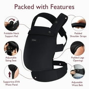 Momcozy Baby Carrier for Newborn to Toddler - Ergonomic, Comfortable and Lightweight for Babies 7-44 lbs, Easy to Wear, Hands Free, Enhanced Lumbar Support