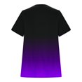 thumbnail image 5 of Raeneomay Oversized T Shirts for Women Casual Tops Women's Fshion Gradient Print Funny Casual Zipper Short Sleeve Tops Blouse, 5 of 5