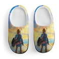 thumbnail image 3 of Game The Legend of Zelda Breath of The Wild Soft Plush Slippers for Boys Girls Winter Warm Cotton Slippers with Rubber Sole Non-Slip Kid's Slip on Shoes Fluffy House Slippers For Indoor And Outdoor, 3 of 8