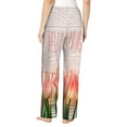 thumbnail image 3 of Sigee Hello Spring Print Women's Soft Pajama Pants - Breathable and Comfortable Lounge Sleep Bottoms with Elastic Waistband and Pockets-X-Large, 3 of 9