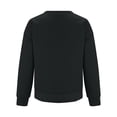 thumbnail image 5 of WEAIXIMIUNG T-Shirts Personnalisés pour Femmes Chandail en Molleton Court Col Rond Manches Longues Hauts d'Automne Tendance Décontracté Ourlet Irrégulier, 5 of 5