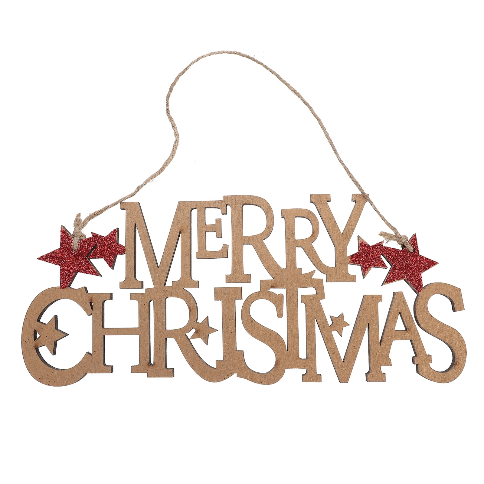 OUNONA 1pc Merry Christmas Pendant Xmas Letter Door Sign Xmas Tree ...