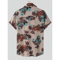 thumbnail image 3 of INCERUN Men's Cotton Linen Vintage Casual Ethnic Print Short Sleeve Shirts, 3 of 3