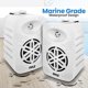 thumbnail image 4 of PyleUsa Bluetooth Indoor Outdoor Speakers Pair - 500 Watt Dual Waterproof 5.25” 2-Way Full Range Speaker System w/ 1/2” High Compliance Polymer Tweeter - Home, Boat,Deck, Patio, Poolside - PDWRBT56WT, 4 of 5
