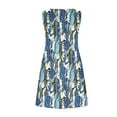 thumbnail image 4 of SMihono Robe d'Été pour Femmes Grande Taille Robes d'Été pour Femmes Plage Florale T-Shirt Robe Décontractée Poches Boho Robe Débardeur, 4 of 5