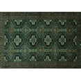 thumbnail image 1 of Ahgly Company Indoor Rectangle Persian Turquoise Blue Traditional Area Rugs, 5' x 7', 1 of 4