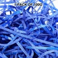 thumbnail image 2 of Glitter Raffia Paper Shreds & Strands Shredded Confetti for DIY Gift Wrapping & Basket Filling - Sapphire blue, 2 of 5
