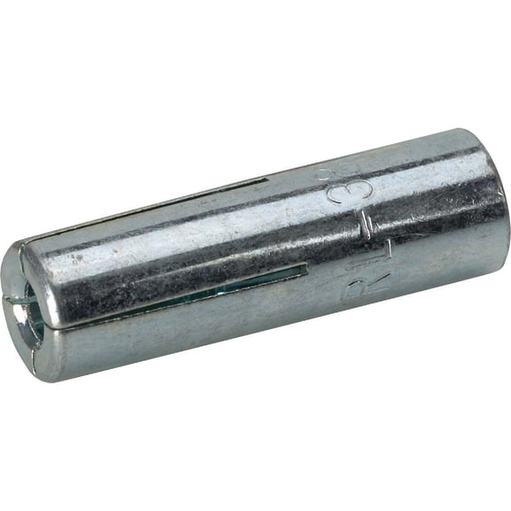 ITW Brands Red Head Drop-In Anchor - Concrete Wall Anchor - 3/8 In., Silver