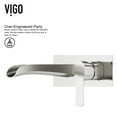 thumbnail image 6 of VIGO Cornelius Single Handle Wall Mount Bathroom Faucet in Brushed Nickel, 6 of 9
