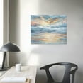 thumbnail image 4 of ONETECH Bathroom Wall Art Abstract Canvas Art Print Framed Modern Blue Ocean Picture Small Coastal Sunset &amp; Sunrise Artwork for Sea Lake Themed Home Bedroom Décor, 4 of 5