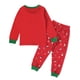 thumbnail image 2 of Conjunto de 2 piezas de camiseta y pantalones con estampado de muñeco de nieve de manga larga para bebés y niñas, ropa para niños y bebés, 2 of 5