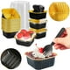 thumbnail image 4 of 25pcs 150 Ml Aluminio Foil Cuadrado Mini Pastel Horno Con Tapas Y Cucharas (oro), 4 of 9