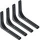 thumbnail image 1 of Soporte de estante negro, soporte en L de Metal resistente para estante, soporte de estante de madera para colgar en la pared, 200mm x 150mm, 4 Uds., 1 of 5