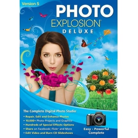 Nova 727298423617 Photo Explosion Deluxe Version 5 - Face Filter 2 Editing Software - PhotoStitcher - 10,000+ Photo (Best Device For Editing Photos)