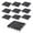 Black, variant on Yinanstore 10 Pieces Tank Bottom Filter Plate, Grid Divider Tray Sand Gravel Filter Board Accessories , Black