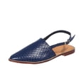 thumbnail image 4 of Sandalias planas con hebilla trasera caladas en punta informales de color sólido para mujer a la moda Wmkox8yii shjk5533, 4 of 9