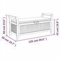thumbnail image 1 of vidaXL Garden Storage Bench with Cushion 126 cm Solid Wood Acacia, 1 of 5