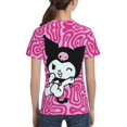 thumbnail image 5 of Sanrio Kuromi Kids T-Shirt 3d Printed Graphic T-Shirts Boys And Girls Short Sleeve Shirts For Youth Kids X-Small, 5 of 6