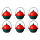 thumbnail image 1 of 6uds. Cubos de dulces navideños con asa, cubos de golosinas, decoración navideña (árbol de bolas), 1 of 2