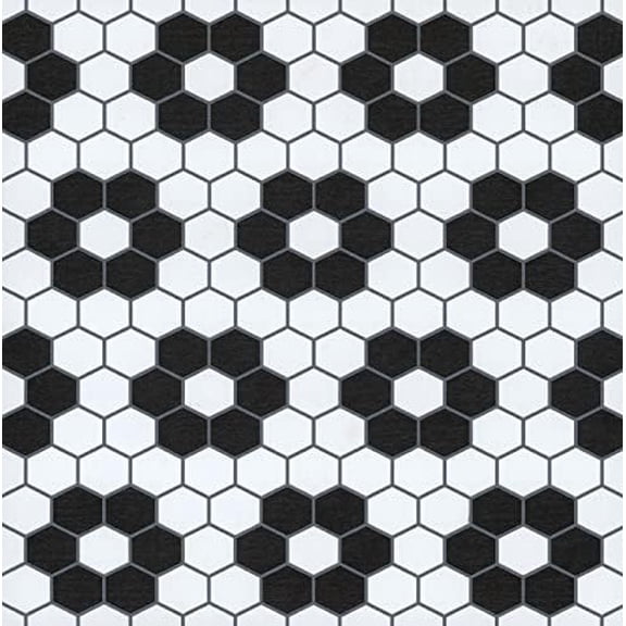 Black Biscotto Peel & Stick Floor Tiles, FP3931