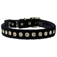 thumbnail image 4 of Premium Cat Safety With Band Collar, "Velvet One Row Rhinestone", 4 of 8
