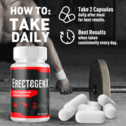 ErectogenX Advanced Formula Pills All Natural Vitamin Supplement Erectogen X 180 Capsules