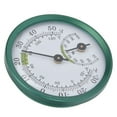 thumbnail image 4 of Mini Wall Hanging Temperature Humidity Meter - Thin Transparent Dial, Large Screen, Aluminum Shell, Green, Ideal for Greenhouse, Warehouse, Home, and Office Use, 4 of 5