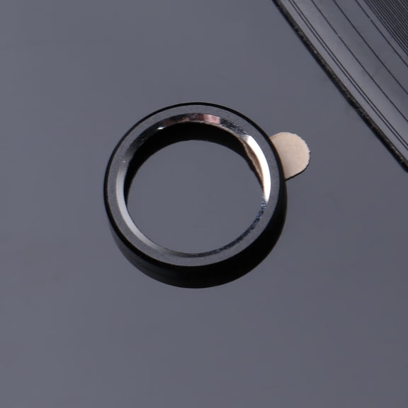 FOMIYES 3-Pack Black Metal Rear Camera Lens Covers for Phones, Full , Secure Fit for Mobile Cameras
