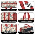 thumbnail image 3 of Teacher Tote Bag,Pioneer Flower Floral Print Pattern Teacher Utility Tote Bag,Large Work Tote Bags for Women with Multiple Pockets,Top Zipper Closure,13.8x10.6x6.7 Inch, 3 of 5