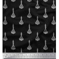 thumbnail image 1 of Soimoi Silk Fabric Leaves & Floral Block Decor Fabric Printed Yard 42 Inch Wide, 1 of 3
