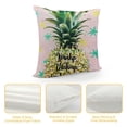 thumbnail image 4 of YINGXI Throw Pillow Cover Yellow Quote Motivational with Design and in Bright Color Fruit Food Decorative Pillow Case for Couch Sofa Bed Chair 24x24in, 4 of 5