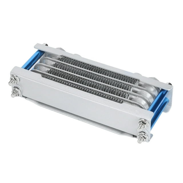 Refroidisseur d'Huile de Moto, Refroidisseur d'Huile de Moteur d'Argent Refroidisseur d'Huile de Refroidissement d'Huile de Moteur Construit pour la Précision