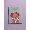 thumbnail image 3 of Cute Dog With Hearts T-Shirt Women -Smartprints Designs, Female Large, 3 of 4