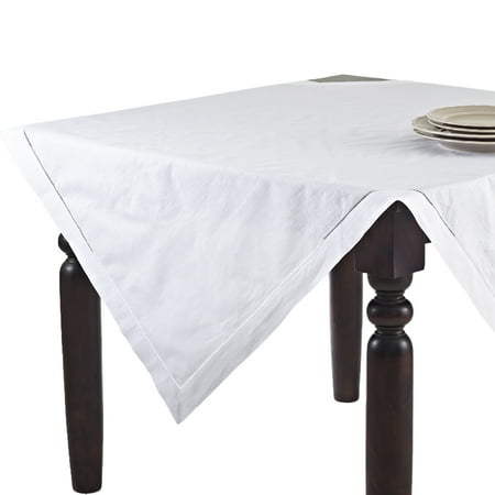 

Handmade Basic Hemstitch Border Linen-Cotton Tablecloth (54 x54 Tabelcloth)