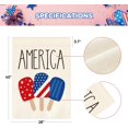 thumbnail image 5 of American Stars and Stripes Popsicle Garden Flag Double Sided Outside, USA Patriotic 4th of July Independence Memorial Day Yard Outdoor Decoration 12.5 x 18 Inch, 5 of 6
