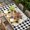 Black, variant on Yellow Sunflowers Yak Table Cloths for 8 Foot Rectangle Tables, Black White Checkered Rustic Buffalo Patio Waterproof Elastic Fitted Tablecloths, Washable Rectangular Table Cover for Camping