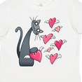 thumbnail image 4 of Inktastic Cat Versus Valentine’s Day Hearts with Wings Boys or Girls Toddler T-Shirt, 4 of 5