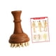 thumbnail image 3 of Cepillo de masaje corporal de madera manual de 29 dientes de latón para estilizar el cuerpo, el cuello, las manos y los hombros. con imagen de punto, 3 of 9