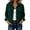 CO41_Dark Green, variant on Lumtrix Womens Fashion Cropped Jacket Corduroy Button Down Long Sleeve Coats | Lightweight Crop Shackets Outwear Brown 2XL