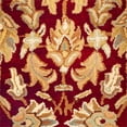 thumbnail image 4 of Safavieh Heritage 4' Square Hand Tufted Wool Rug in Red and Ivory, 4 of 10
