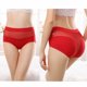 thumbnail image 3 of Ropa interior bikini elástica Gibobby Bragas sexis cintura alta talla grande Mujer bragas transparentes malla algodón calzoncillos realce cadera transpirables Rojo XXL, 3 of 4