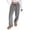 Gray, variant on WTOBBY Women's Plush Sleep Pants with Solid Color Design, Soft Elastic Waist Pajama Bottoms with Two Pockets, Comfortable Pajama Pants for Women,Army Green L