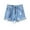 Light Blue, variant on lmcalzta Plus Size Jean Shorts for Women Button Waistband Casual High Waist Denim Shorts with Pockets(S-5XL)