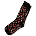 thumbnail image 6 of MeMoi Men's Mushroom Fields Bamboo Blend Novelty Crew Sock - Mens - Male, 10-13, Black, 6 of 8